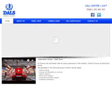 Tablet Screenshot of dals.co.za